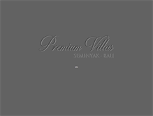 Tablet Screenshot of premiumvillasseminyak.com